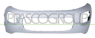 FRONT BUMPER-PRIMED-WITH TOW HOOK COVER-WITH CUTTING MARKS FOR PDC