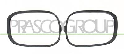 SET OF FOG LIGHT FRAMES BLACK-SMOOTH-TO BE PRIMED (RIGHT+LEFT)