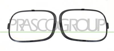 SET OF FOG LIGHT FRAMES BLACK-SMOOTH-TO BE PRIMED (RIGHT+LEFT)