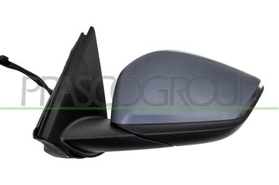 DOOR MIRROR LEFT-ELECTRIC-PRIMED-HEATED-FOLDABLE-WITH LAMP-WITH AMBIENT LIGHT-CONVEX-10 PINS