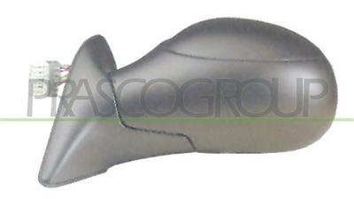 DOOR MIRROR LEFT-ELECTRIC-BLACK-HEATED-CONVEX-CHROME