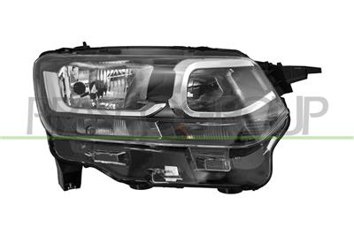 HEADLAMP RIGHT H7+H1-UPPER-ELECTRIC-WITH MOTOR