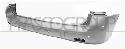 STOSSTANGE HINTEN-GRUNDIERT-MIT LOECHERN FUER PDC UND EINPARKHILFE+SENSORHALTERN MOD. KURZER RANDSTAND SPACE TOURER