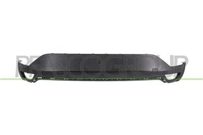 REAR BUMPER-LOWER-BLACK-TEXTURED FINISH-WITH CUTTING MARKS FOR PDC AND PARK ASSIST-WITH TOW HOOK COVER