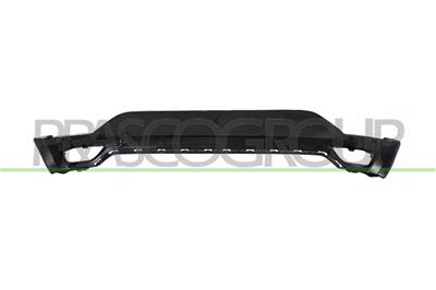 REAR BUMPER-LOWER-BLACK-TEXTURED FINISH-WITH CUTTING MARKS FOR PDC AND PARK ASSIST-WITH TOW HOOK COVER