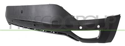 REAR BUMPER-LOWER-BLACK-TEXTURED FINISH-WITH TOW HOOK COVER-WITH PDC AND PARK ASSIST HOLES+SENSOR HOLDERS