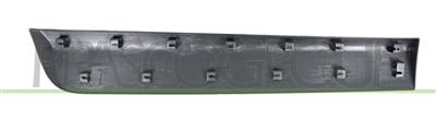 MOLDURA PUERTA TRASERA IZQUIERDA-CON CLIPS-NEGRO/GRANULADO