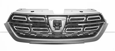 GRILLE CALANDRE NOIRE AVEC MOULURE CHROMEE'