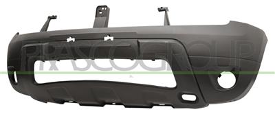 FRONT BUMPER-BLACK-WITH FOG LAMP HOLES