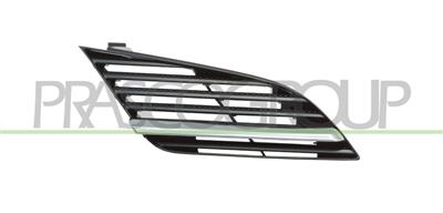 GRILLE CALANDRE DROITE CHROMEE/NOIRE 