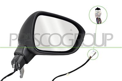 RETROVISORE DESTRO-ELETTRICO-CON PRIMER-TERMICO-CHIUDIBILE-CON FANALE-CON BLIS-CONVESSO-11 PIN MOD. ACENTA