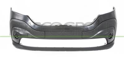 FRONT BUMPER-BLACK-TEXTURED FINISH-WITH TOW HOOK COVER-WITH PROVISION FOR FOG LAMPS-WITH SET OF FOG LIGHT HOLDERS (RIGHT+LEFT)