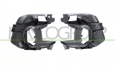 FRONT BUMPER PRIMED-PREPARED FOR FOG LAMPS-WITH TOW HOOK COVER-WITH FOG LAMP SET HOLDER (RIGHT+LEFT)