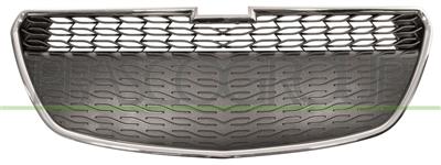 GRILLE CALANDRE INFERIEURE NOIRE AVEC MOULURE CHROMEE