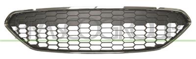 GRIGLIA RADIATORE-NERA-CON CORNICE CROMATA MOD. 02/16 >