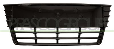 GRIGLIA PARAURTI ANTERIORE-CENTRALE-VERNICIATA-NERA-LUCIDA MOD. TITANIUM