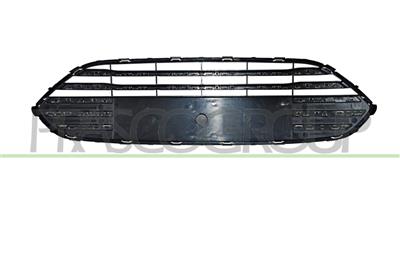 FRONT BUMPER GRILLE-CENTRE-GLOSS-BLACK-WITH CHROME MOLDING