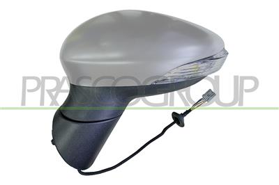 RETROVISORE SINISTRO-ELETTRICO-CON PRIMER-CON FANALE-ASFERICO