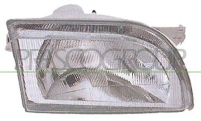 HEADLAMP RIGHT H4 MANUAL-POLYCARBONATE LENS