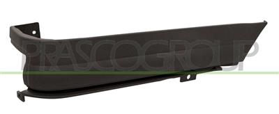 REAR BUMPER END CUP RIGHT-UPPER-GRAY-TEXTURED FINISH