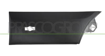 MODANATURA LATERALE PARAFANGO POSTERIORE SINISTRO-INFERIORE-PARTE ANTERIORE-NERA-GOFFRATA-CON CLIPS-CON FORO LUCE INGOMBRO MOD. PASSO EXTRA LUNGO-RUOTA SINGOLA