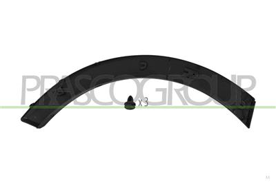 FRONT WHEEL ARCH EXTENSION RIGHT-FRONT SIDE-BLACK-TEXTURED FINISH