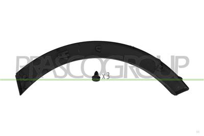 FRONT WHEEL ARCH EXTENSION LEFT-FRONT SIDE-BLACK-TEXTURED FINISH