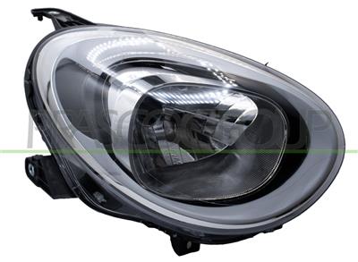 HEADLAMP RIGHT H4 ELECTRIC-WITHOUT MOTOR-BLACK