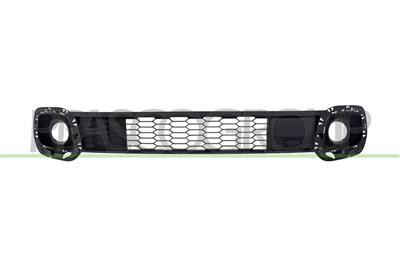 GRILLE CENTRALE DE PARE-CHOCS-AVANT-INFERIEURE-NOIRE-STRUCTUREE-POUR REGULATEUR DE VITESSE