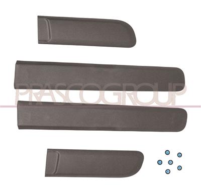DOOR MOLDING SET-4PCS. WITH DOUBLE-SIDED TAPE AND PINS