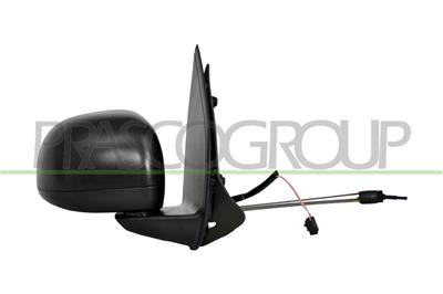 DOOR MIRROR RIGHT-CABLE-BLACK-WITH SENSOR-CONVEX-CHROME