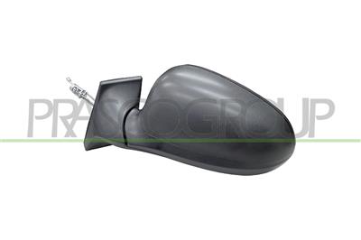 DOOR MIRROR LEFT-CABLE-BLACK-CONVEX-CHROME MOD. 08 >