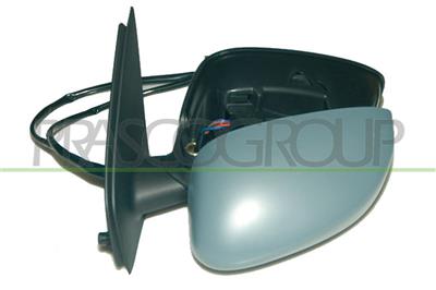 DOOR MIRROR LEFT-ELECTRIC-PRIMED-HEATED-WITH SENSOR-ASPHERICAL-CHROME MOD. 5 DOOR