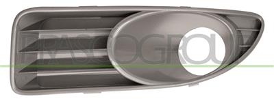 BUMPER GRILLE LEFT-GRAY-WITH FOG LAMP HOLES-OPEN
