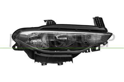 OPTICA DERECHA H7+H15-ELECTRICA-CON MOTOR-NEGRA-MONTAJE A.L. MOD. 10/20 >