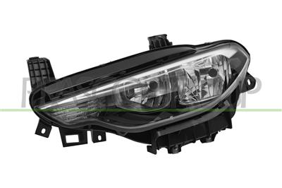 PHARE GAUCHE H7+H15-ELECTRIQUE-AVEC MOTEUR-NOIR-MONTAGE A.L. MOD. 10/20 >