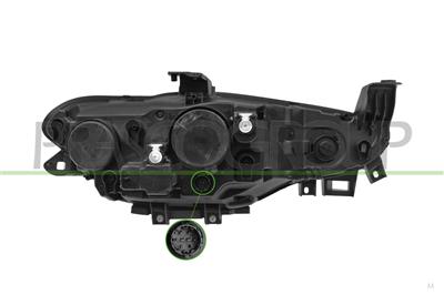 PHARE GAUCHE H7+H15-ELECTRIQUE-AVEC MOTEUR-NOIR-MONTAGE A.L. MOD. 10/20 >