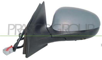 DOOR MIRROR LEFT-ELECTRIC-PRIMED-HEATED-WITH SENSOR-ASPHERICAL-BLUE