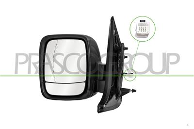RETROVISORE SINISTRO-ELETTRICO-NERO-TERMICO-ASFERICO