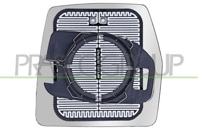 MIRROR GLASS BASE RIGHT-HEATED-CONVEX