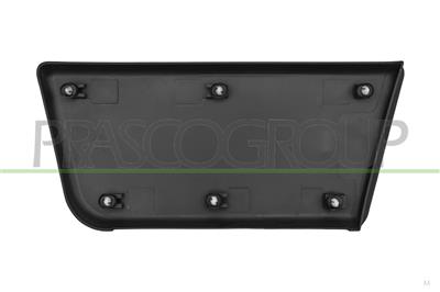MOLDURA PUERTA DELANTERA DERECHA-CON CLIPS-NEGRO/GRANULADO