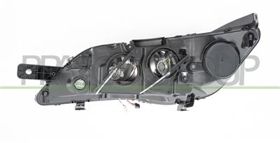 OPTICA DERECHA H7+H7 ELECTRICA-CON MOTOR-CON LUZ DE GIRO-LED-NEGRA