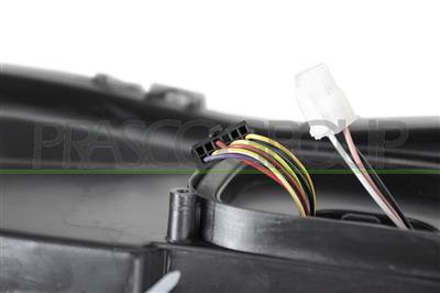 OPTICA DERECHA H7+H7 ELECTRICA-CON MOTOR-CON LUZ DE GIRO-LED-NEGRA