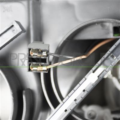 OPTICA IZQUIERDA H7+H7 ELECTRICA-CON MOTOR-CON LUZ DE GIRO-LED-NEGRA
