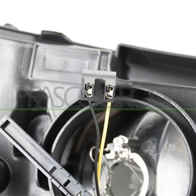 OPTICA IZQUIERDA H7+H7 ELECTRICA-CON MOTOR-CON LUZ DE GIRO-LED-NEGRA