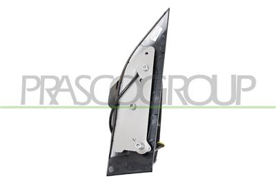 DOOR MIRROR RIGHT-ELECTRIC-BLACK-HEATED-WITH LAMP-WITH LONG ARM