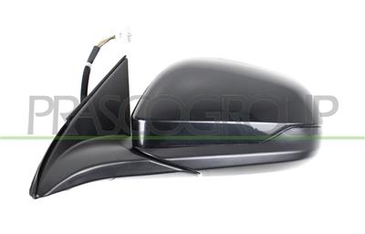 DOOR MIRROR LEFT-ELECTRIC-BLACK-FOLDABLE-CONVEX-CHROME