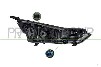SCHEINWERFER LINKS H7+HB3-MIT LWR-MIT MOTOR-SILBER