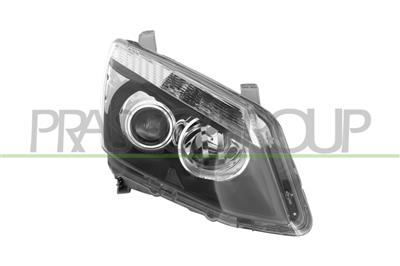 HEADLAMP RIGHT H11+HB3 ELECTRIC-WITHOUT MOTOR-BLACK