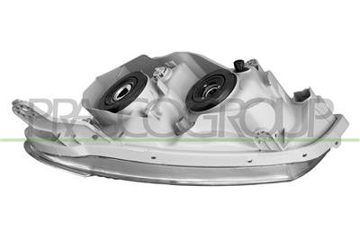 HEADLAMP RIGHT H11+HB3 ELECTRIC-WITHOUT MOTOR-BLACK